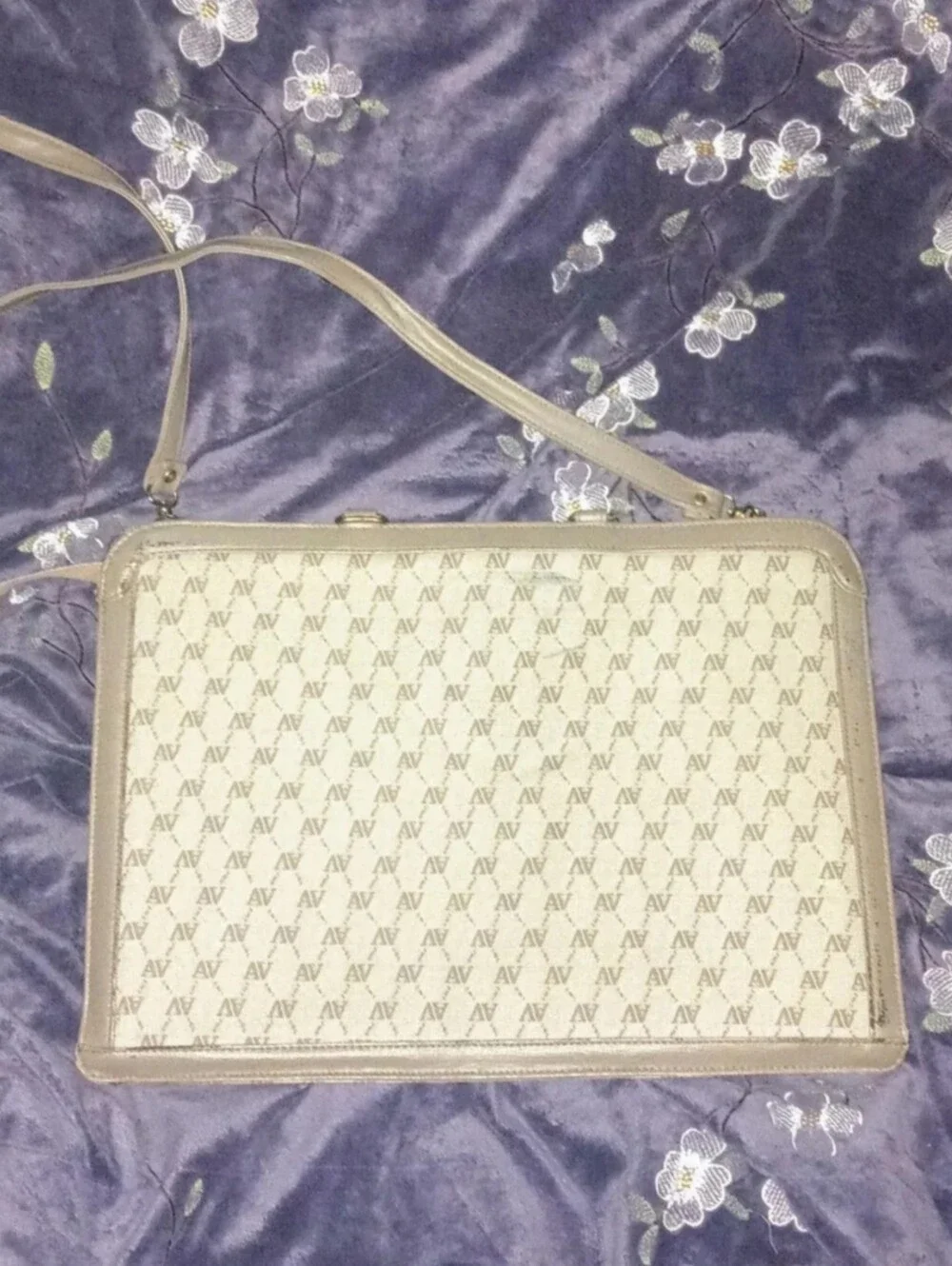 Women's Work/Career Grayish Briefcase Long Shoulder Strap